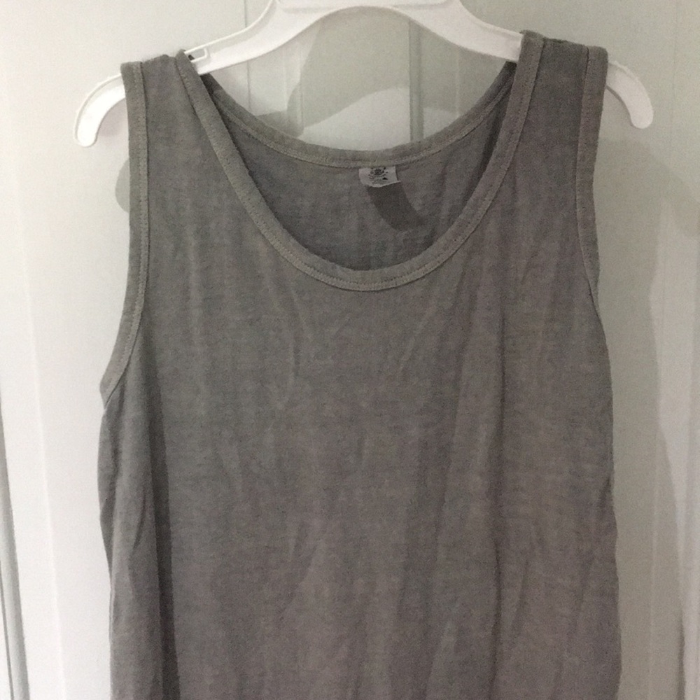 Grey maxi dress. Hemp/ organic cotton blend.